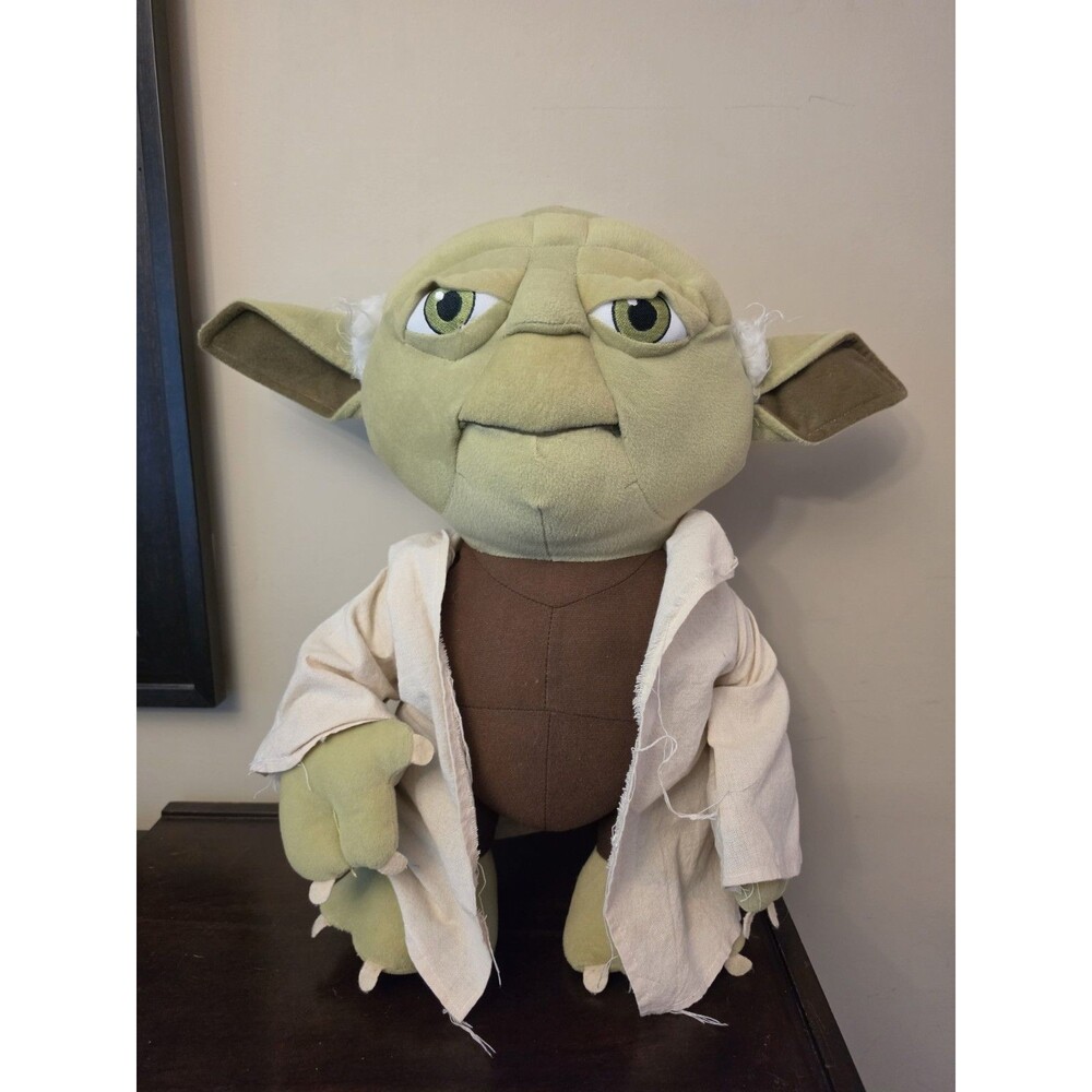 Star Wars Plush Yoda Jumbo Hard To Find Lucasfilm Stuffed Jedi Master Prop 20x14